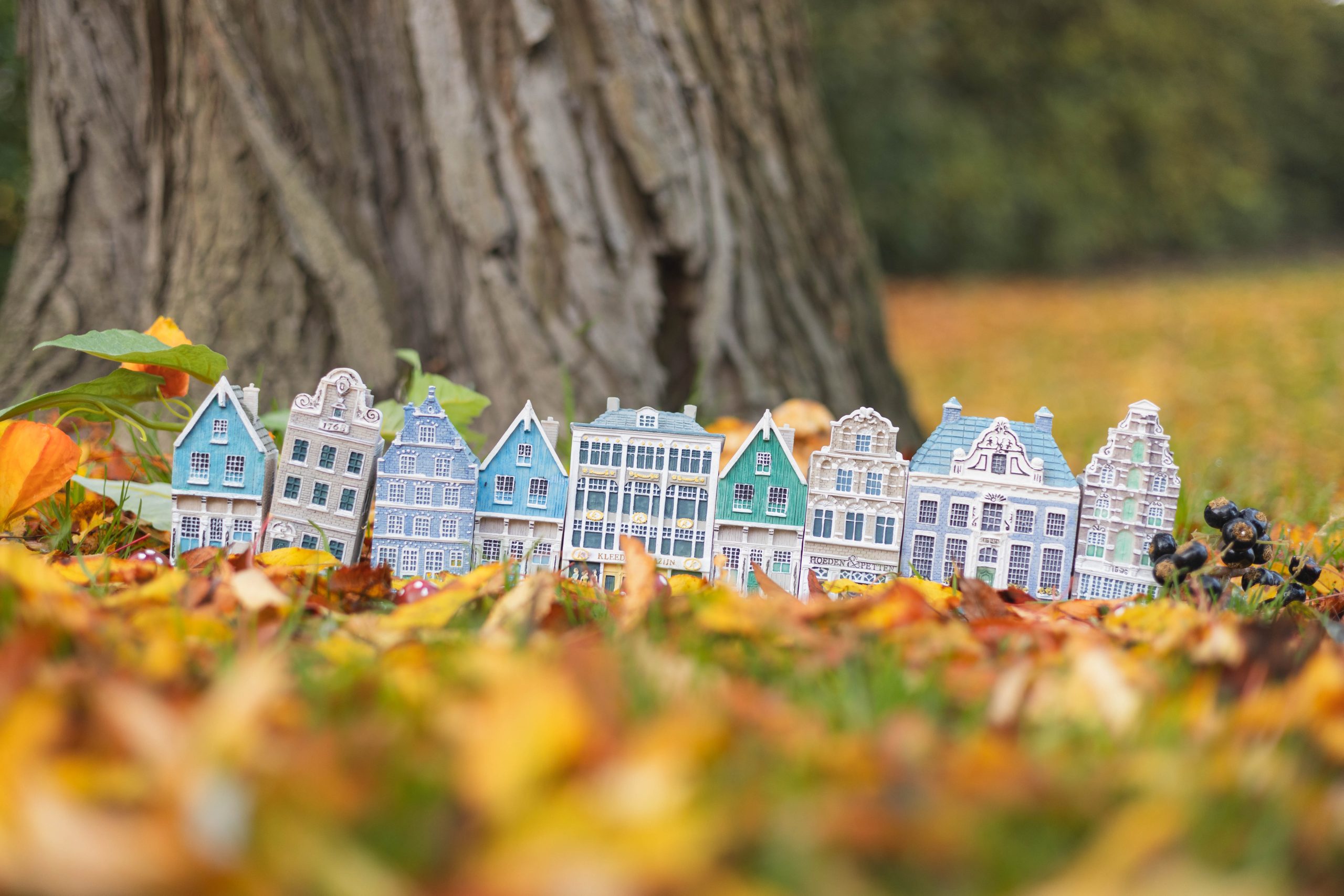 Foto huisje herfst